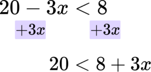 Linear Inequalities Example 4 step 1