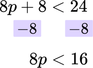 Linear Inequalities Example 8 step 1-1