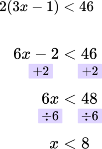 Linear Inequalities question 6 explanation