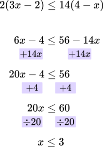 Linear Inequalities question 8 explanation