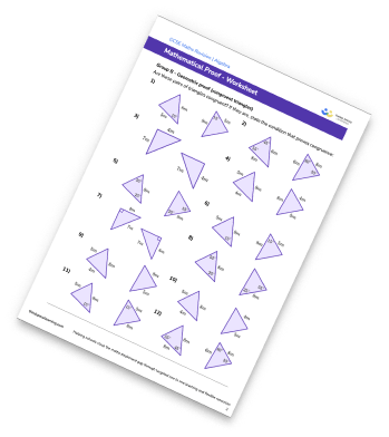 Mathematical proof worksheet