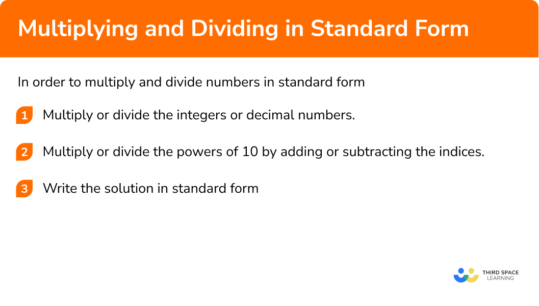 How to multiply and divide with standard form