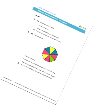 Mutually Exclusive Events Worksheet