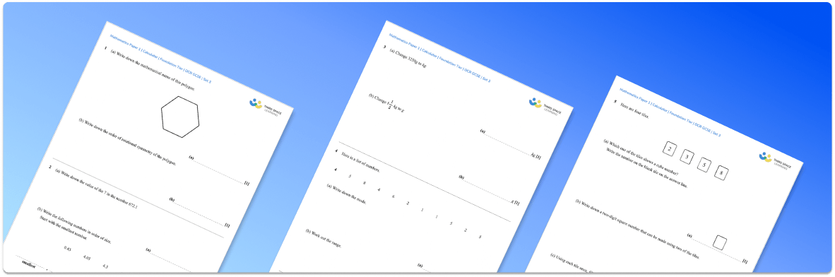 OCR Maths Foundation Papers: Set 3 (2024)