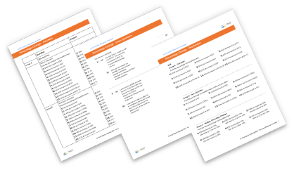 Percentage change worksheet