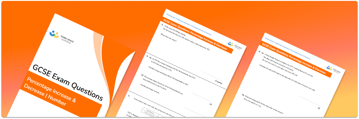 Percentage Increase And Decrease Exam Questions