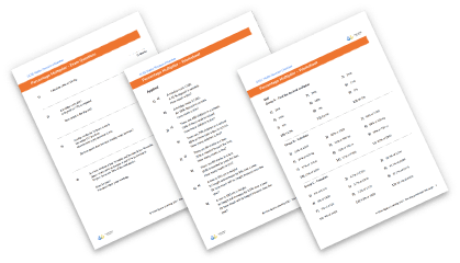 Percentage multipliers worksheet