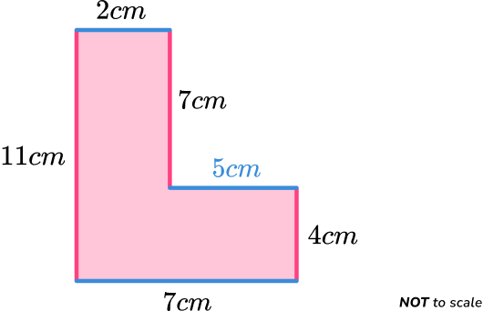 Perimeter Of Compound Shapes example 1 step 1 image 2