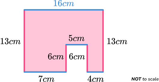 Perimeter Of Compound Shapes example 2 step 1 image 2