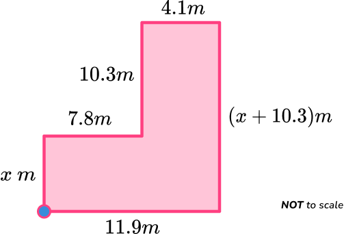 Perimeter Of Compound Shapes example 3 step 2