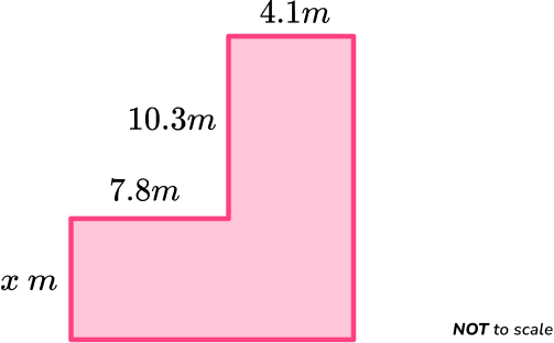 Perimeter Of Compound Shapes example 3