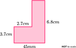 Perimeter Of Compound Shapes GCSE Question 3