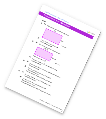 Pressure Force Area Worksheet