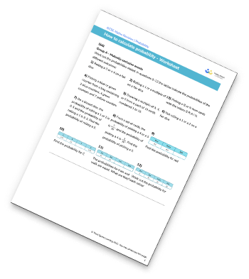 Probability Worksheet