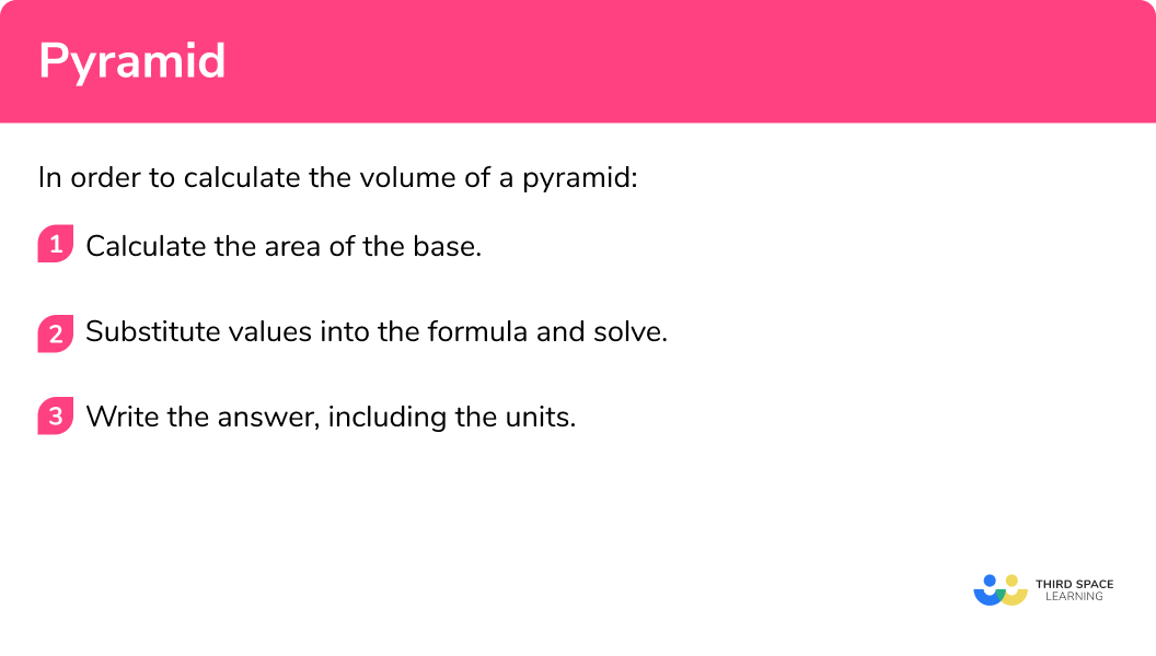 How to calculate the volume of a pyramid