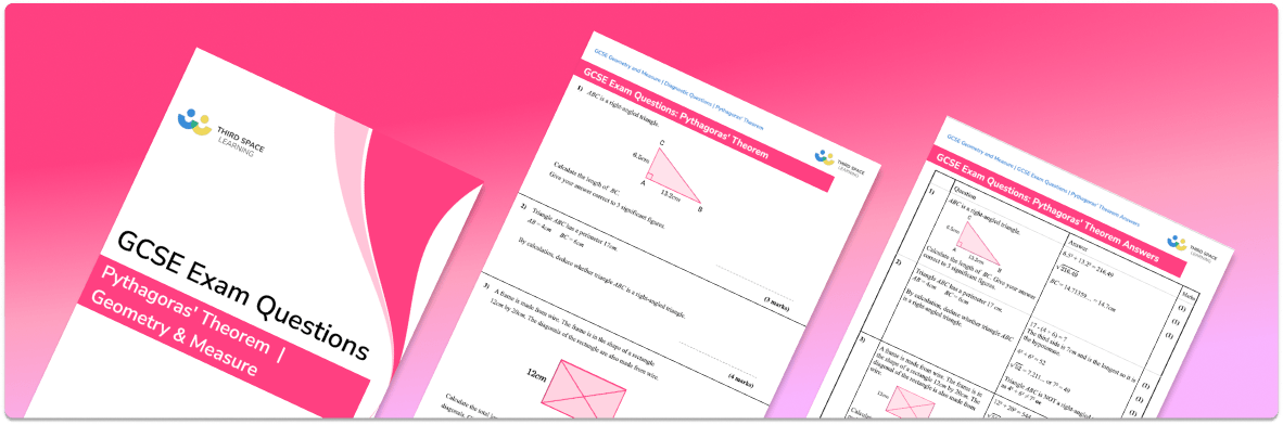 Pythagoras Theorem Exam Questions