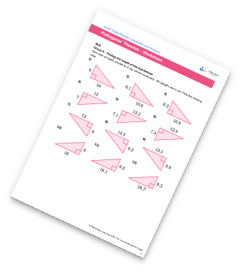 Pythagoras Worksheet