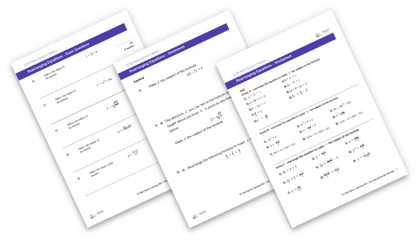 Make x the subject worksheet