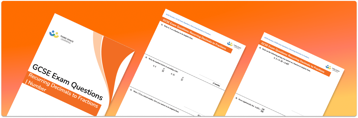 Recurring Decimals To Fractions Exam Questions