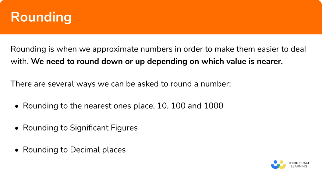 What is rounding?