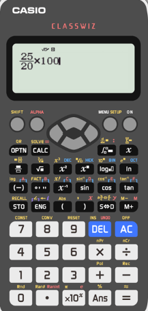 Fractions as percentages calculator