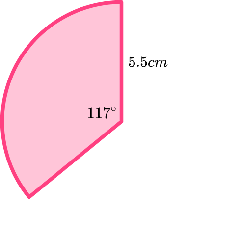 Sector of a Circle example 4