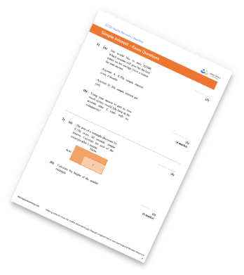 Simple Interest Worksheet