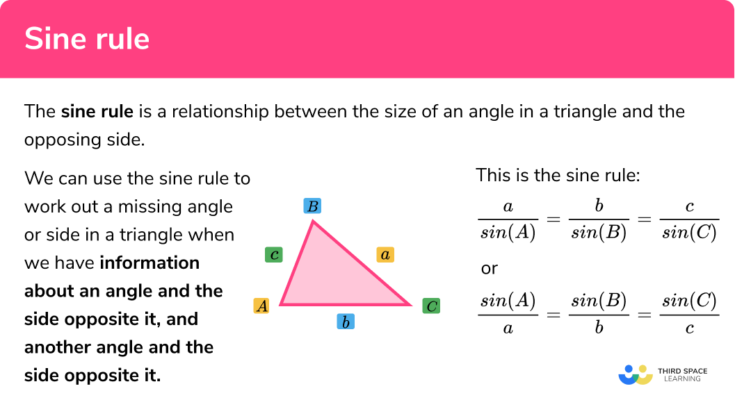 What is the sine rule