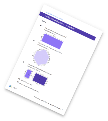 Linear Equations Worksheet