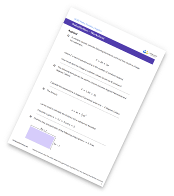 Substitution Worksheet