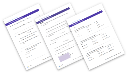 Substitution worksheets