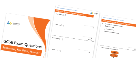 Subtracting Fractions Exam Questions