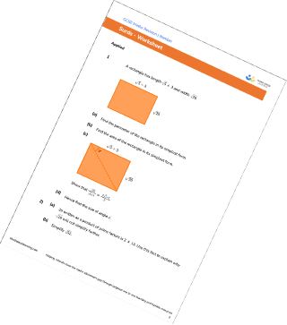 Surds Worksheet