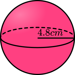 Surface area of a sphere Example 1