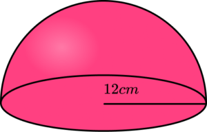 Surface area of a sphere Practice Question 5