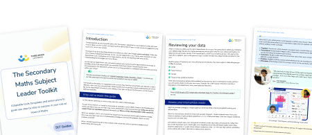 The Secondary Maths Subject Leader Toolkit