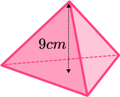 Triangular based pyramid practice question 3