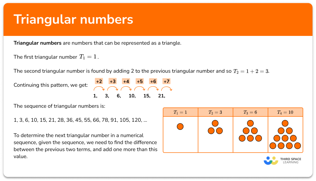 What are triangular numbers?