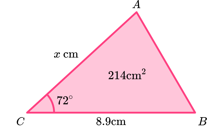 Trigonometry formulas GCSE question 2