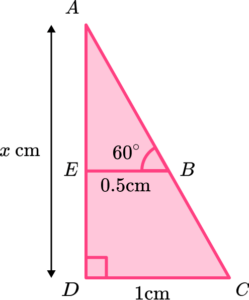 Trigonometry table GCSE question 3