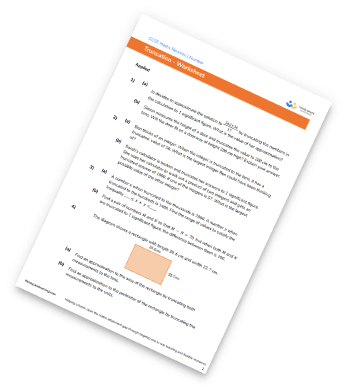 Truncation Worksheet