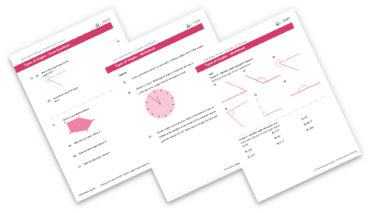 Angle in a semicircle worksheet