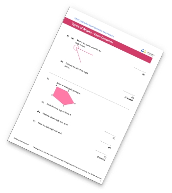 Types Of Angles Worksheet