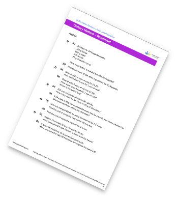 Unitary Method Worksheet