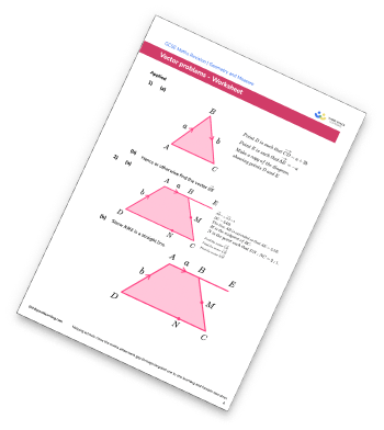 Vector Problems Worksheet