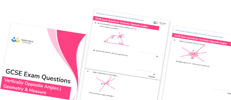 Vertically Opposite Angles Exam Questions