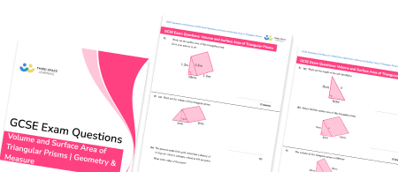 Volume And Surface Area Of Triangular Prisms Exam Questions