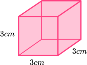 Volume of a cube practice question 1