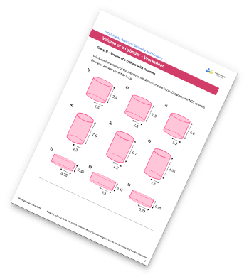 Volume Of A Cylinder Worksheet