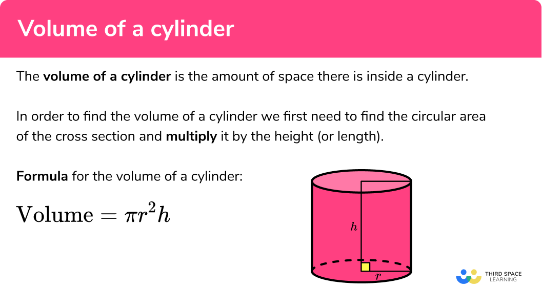 What is the volume of a cylinder?